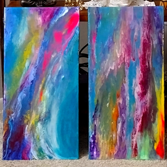 Fluid art acrylic paintings 2. - Picture 1 of 1